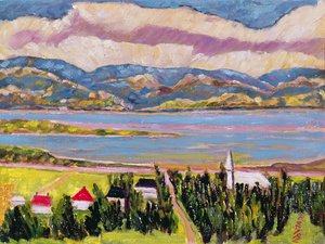 St. Germain, Quebec (olie på linned)
